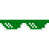 Grünes Pixelmuster mit Kontrastblöcken