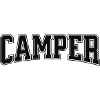 Camper lettering with contrasting contour
