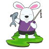 Pêche au poisson pêcheur lapin.