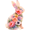 Fleurs pastel de lapins