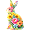 Hase Aquarell Ostern Silhouette