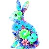 Hase Aquarell Ostern Silhouette