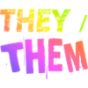 they / them Geschenkidee LGBTQ+ nonbinary Pronomen