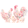 Famille Hahn Kücken