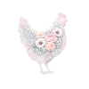 Peinture aquarelle de poule poule