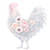 Hahn Blumen Aquarell