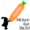 Karotte Möhre Osterhase