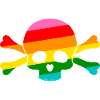 Rainbow Skull