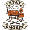 Smoker barbecue meat keeps smoking