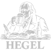 Hegel Pub Scholar Bierillustration