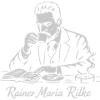 Rilke Cafe Poet Portrait