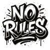 No Rules Graffiti Design