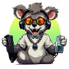 Gamer Koala with Headset