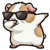 Dabbing guinea pig spotted