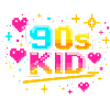 90s Pixelkid Neon Retro