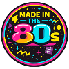 80er Neon Nostalgie Sticker