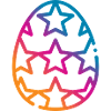 Buntes Osterei Ostern