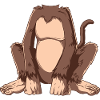 Bigfoot Cartoon Silhouette on Apparel