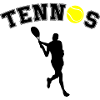 Tennis Ball Night Silhouette