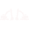 Doppel Bagger Silhouette