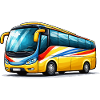 Reisebus Kunstdruck