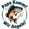 Papa Komm Wir Angeln Fischmotiv