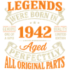 Légendes Nées 1942 Âgé Parfait