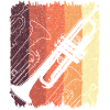 Trumpet Graffiti on Sunset Stripes