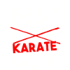 Karate Heartbeat Pulse Martial Arts Silhouette