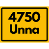 ANCIEN CODE POSTAL RÉTRO 4750 UNNA