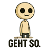 Geht so Cartoon Minimal