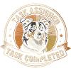 Task completed | Border Collie Badge