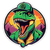 T-Rex Retro Sunset Cap