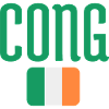 Cong Irish Flag Typography