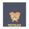 Nostalgie Pixelbär: RetroGlanz Design