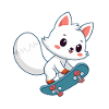 Cute Fox Skateboard