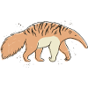 orange anteater striped tiger