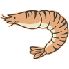 Pastel shrimp cartoon stripe tiger