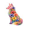 Fox Silhouette Flowers