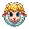Cute sheep face