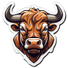 Expressive Taurus Stylized Logo
