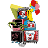 ES – Stablede TV med Pennywise og balloner