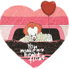 ES - Pennywise Mit Ikonischem Roten Herz