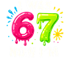 7-års fødselsdagsbørn 67 Meme humorgaveidé