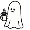 Geist Kaffee Halloween Süßes oder Saures