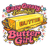 Butter Girl Retro Pop Art Illustration