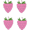 Raspberry Double Cluster Pattern