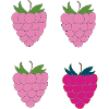 Double Raspberry Pop Art