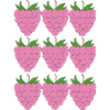 Raspberry Grid Pattern