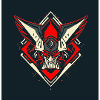 Schädel Warrior Emblem